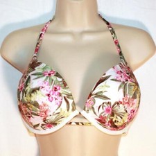 Victoria's Secret Essential Bombshell Add-2-Cups Bikini Top 36D Palm NEW