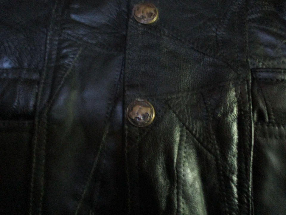 Chaleco de cuero para motocicleta Proud To Be America talla XL Foto 4 de 4