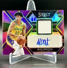 2022-23 Panini Select MAX CHRISTIE PURPLE RPA /99 Jersey Color Match RC Lakers