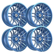 Set-4 Xf Off-road Xf-232 22x12 6x1356x139.7 -44mm Blue Wheels Rims 22 Inch Set-4 Xf Off-road Xf-232 22x12 6x1356x139.7 -44mm Blue Wheels Rims 22 Inch