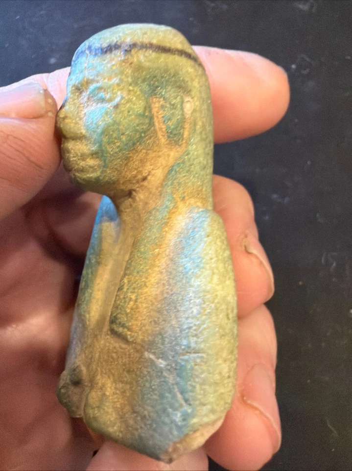 Старинный египетский зеленый маленький бюст Grand Tour 18–19 века... - Изображение 2 из 4