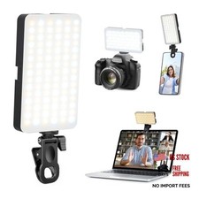 Portable Selfie Light for iPhone: 90 LED Rechargeable Phone Fill Lights, Black