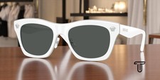 VERSACE VE2272 314 87 White Dark Grey 53 mm Men's Sunglasses
