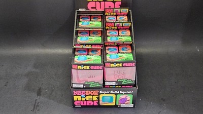 Schylling Nee Doh Nice Cube Full Case of 12 Super Solid Squish Toys 3 Colors +++