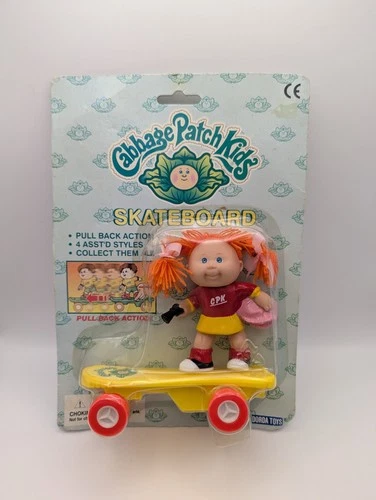 Vintage 1997 Cabbage Patch Kids Skateboard Figure Red Head Brand New Sealed