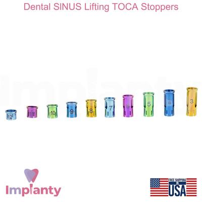 Dental Slnus Lifting TOCA Stainless Steel Stoppers for Precise Drilling Depth