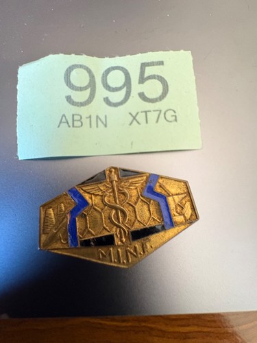 VINTAGE NURSING BADGE M.I.N.F