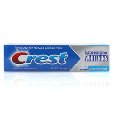 Crest Tartar Protection Whitening Fluoride Toothpaste Cool Mint Flavor 5.7oz
