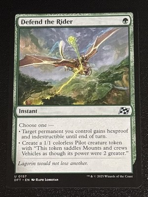 MTG Aetherdrift Defend the Rider 0157 NM