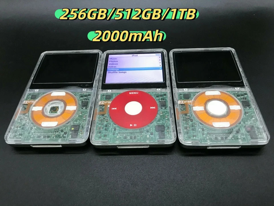 NEW Apple iPod Classic Video 5th 30GB 60GB 80GB 128GB Gen Modded New Battery SSD - Image 3 of 4