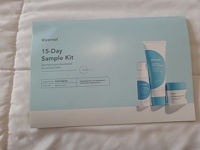 Riversol 15 day Anti-Aging Sample Kit for Normal To Dry Skin 9 Sample Packets