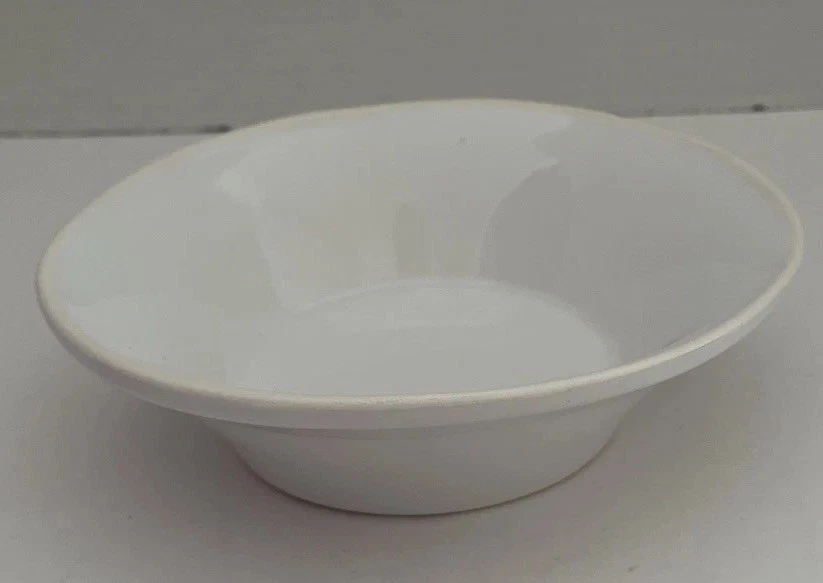 NUEVO Tazón de cereal blanco cromado Viva by Vietri muestra de tienda 7” ¡LEER VENTA! Foto 2 de 4