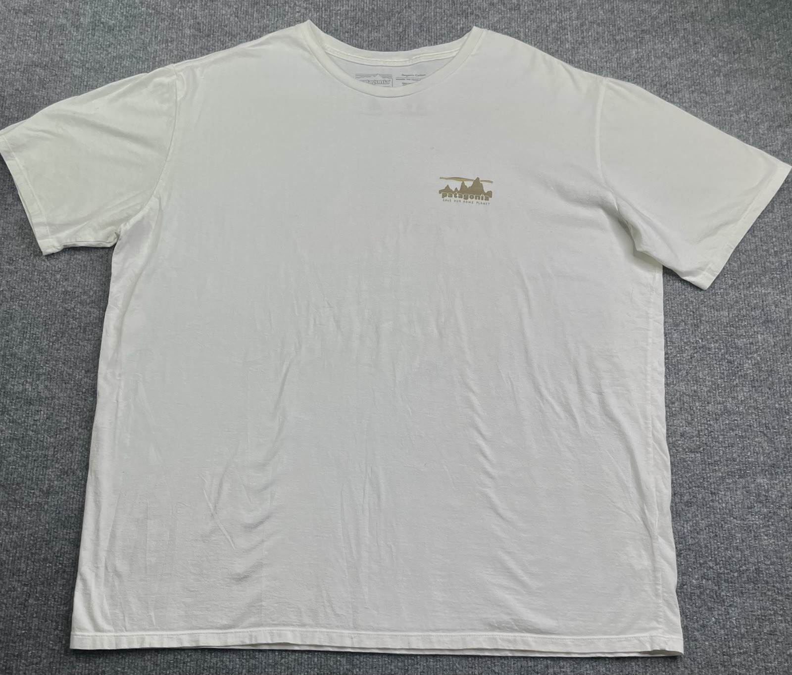 Patagonia T-Shirt Men’s XXL 73 Skyline Organic Cotton Short Sleeve White thumbnail 2