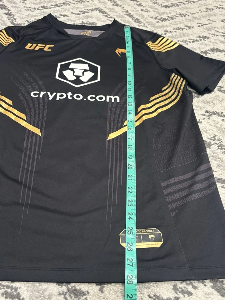 UFC Venom Men’s Black/Gold Juliana Pena Champion Walk Out Jersey Medium - Image 3 of 4