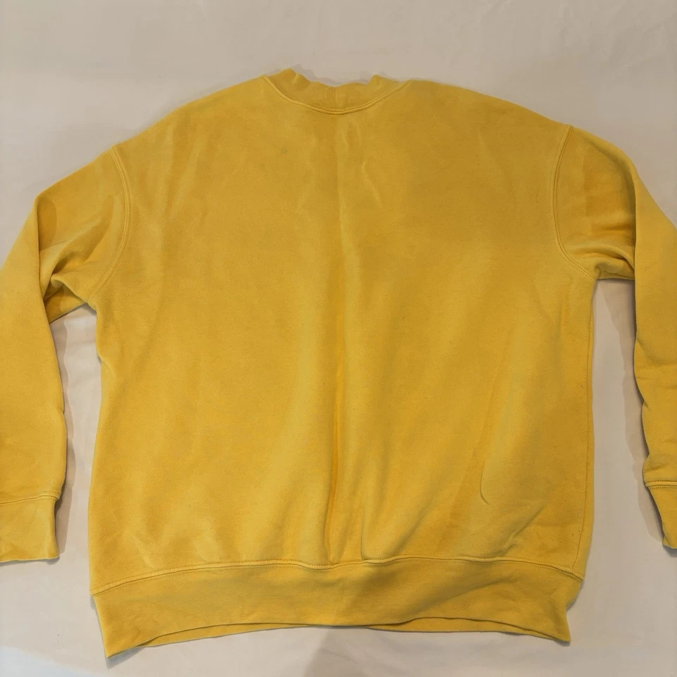 Sudadera Pullover Algodón Amarillo Peanuts Charlie Brown Snoopy Linus Talla Grande Foto 3 de 4