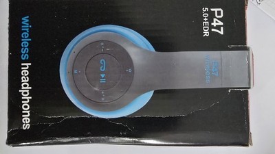 P47 Wireless Kopfhörer 5.0+EDR Headphones Blue Made China