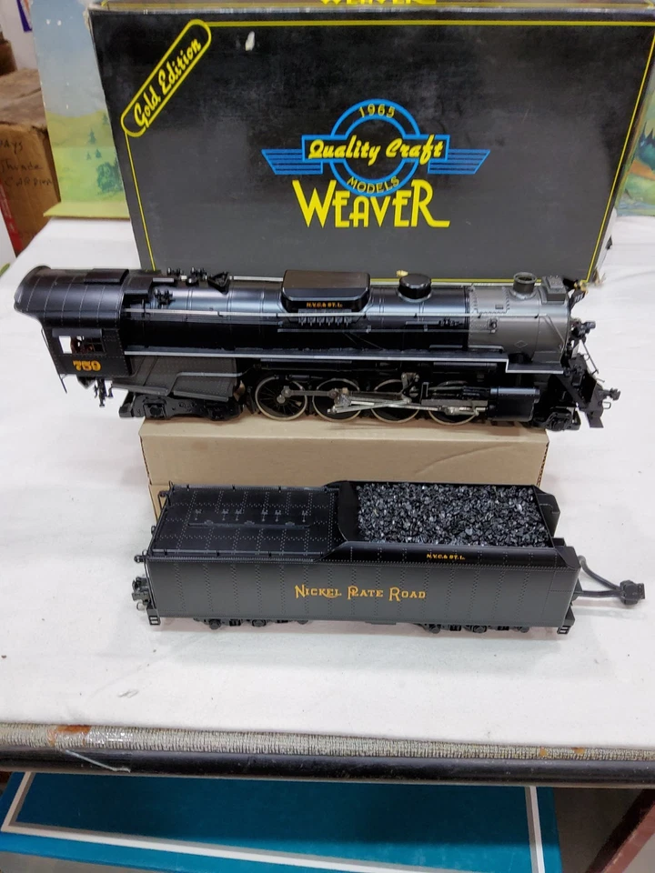 WEAVER GOLD EDITION O GAUGE BRASS 3 RAIL NICKEL PLATE 2-8-4 BERKSHIRE, OB - Image 2 of 4