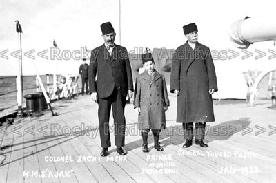 Gzz-11 Osmanischer Prinz Mehmed an Bord der HMS Ajax 1923. Foto