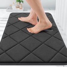 Memory Foam Bath Mat 30x20 Ultra Soft Absorbent Bathroom Rug Machine Washable