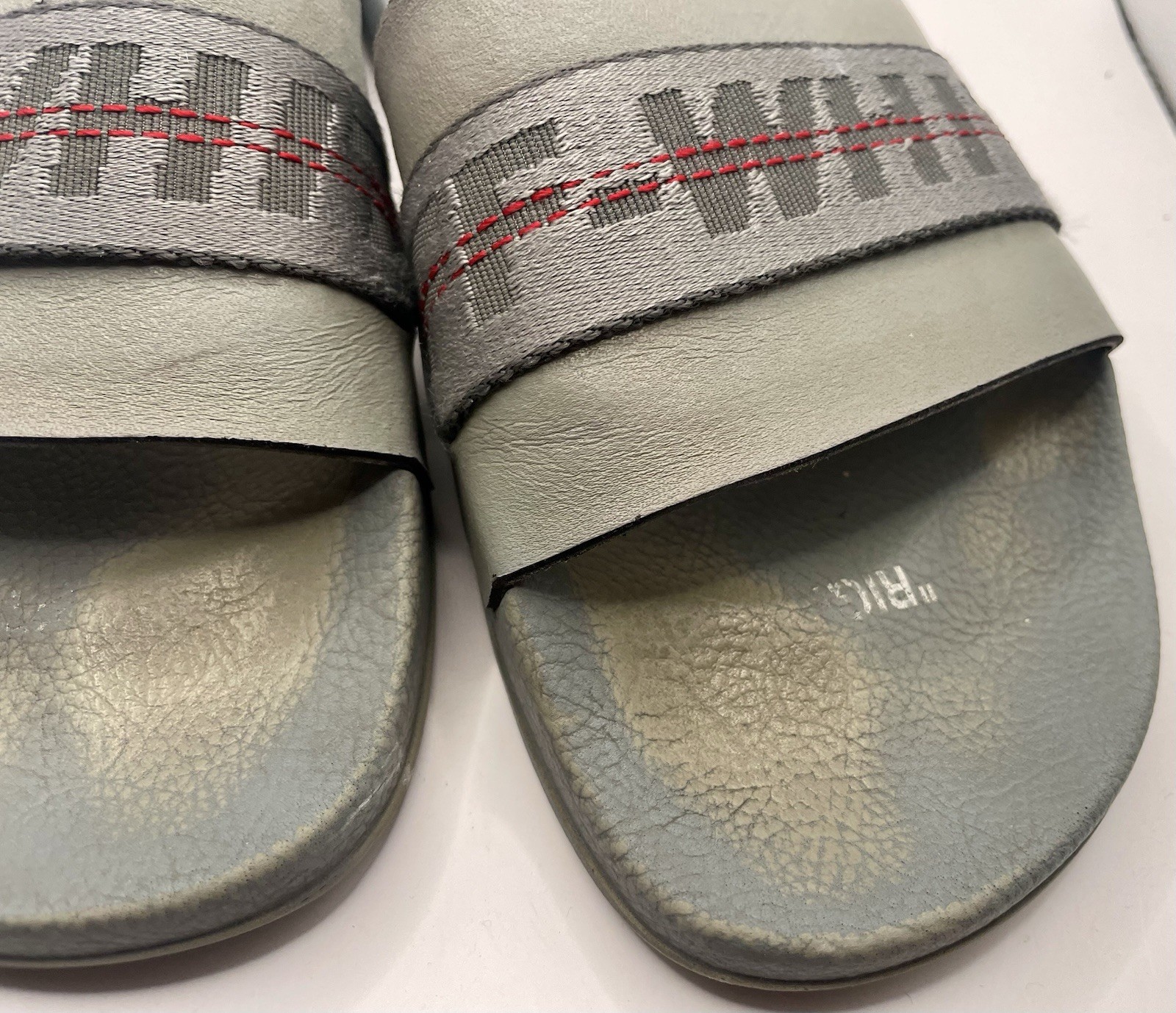 Off-White Authentic Gray Slides Slippers Men’s Sz… - image 1