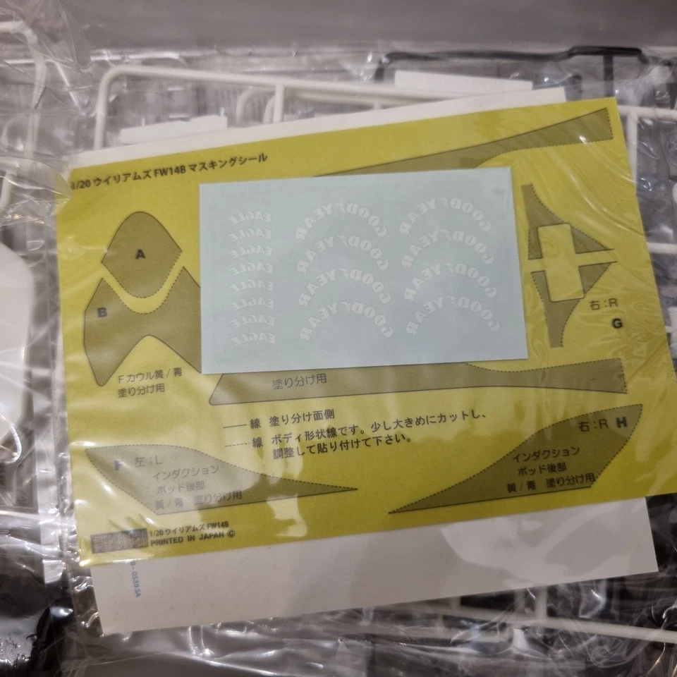 Fujimi GP26 1/20 Williams FW14B Hungarian GP 1992 - kit new - Immagine 4 di 4