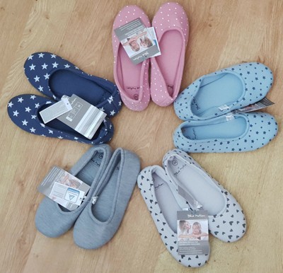 womens ballerina style slippers