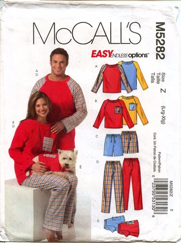 Pantalones cortos unisex con patrón de costura McCall's #M5282 parte superior parte inferior y parte superior para perro sin cortar - Imagen 6 de 16