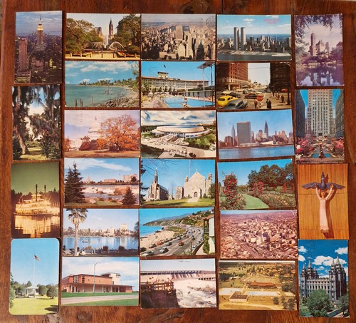 Stati Uniti, lotto di 120 cartoline a colori (USA - 120 vintage post-cards) - Imagen 5 de 12