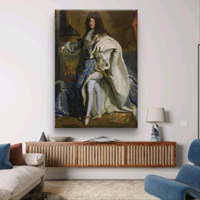Porträt von Louis XIV, von Hyacinthe Rigaud Studio, 1701, französische Malerei