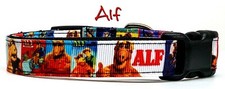 Alf Dog collar handmade adjustable buckle 5/8" wide or leash small dog TV show