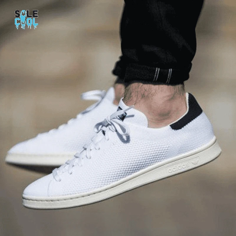 Brand New Adidas Stan Smith OG Primeknit Chalk White Navy S75148