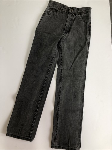 Vintage 80s Lee Riders Union Made Jeans Boys Size 12 slim 24W NEW Grey USA - Picture 2 of 12