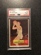 Jim Loscutoff 1957 Topps #39 Rookie PSA 6 (MC) Boston Celtics RC