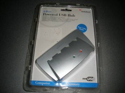 Radio Shack 4-port Powered USB Hub New Sealed In Box | eBay