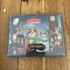 2 Redi-slip Dogs Playing Cards & Playing Pool English Bulldog playing cards