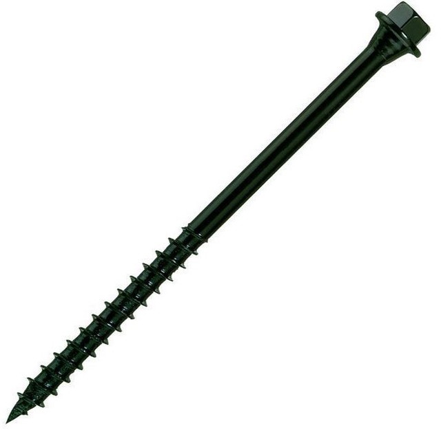 8" TIMBERLOK WOOD SCREW LANDSCAPE TIMBER LOG HOME (25) PACK FREE