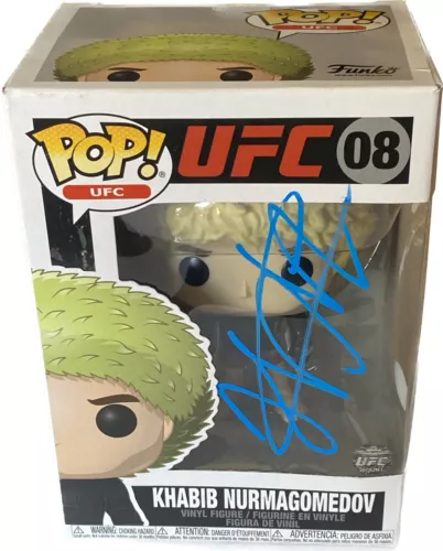 Khabib Nurmagomedov Signed Autograph UFC Funko Pop 08 PSA COA MMA