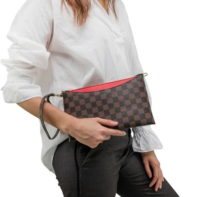 checkered cross body bag
