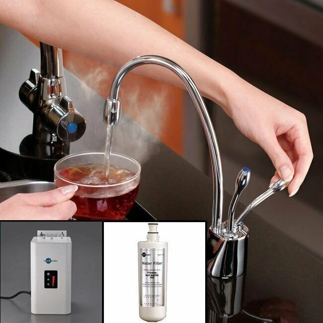 InSinkErator HC1100 Boiling Hot u0026amp; Filtered Cold Water Kitchen Tap + Neo  Tank | eBay