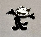 VINTAGE 12” FELIX CAT CHEVY CHEVROLET PORCELAIN SIGN CAR GAS OIL TRUCK