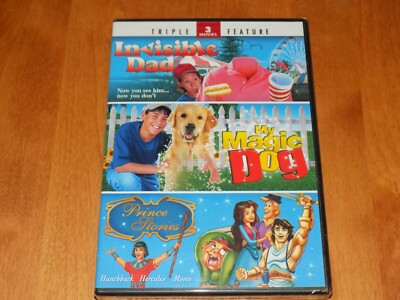 INVISIBLE DAD MY MAGIC DOG PRINCE STORIES Family Triple Feature DVD SET  NEW 683904523204|