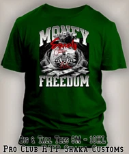 Trump Money Equals Freedom Tee Shirt Big Tall Sm Graphic Sport Pro Club Shaka