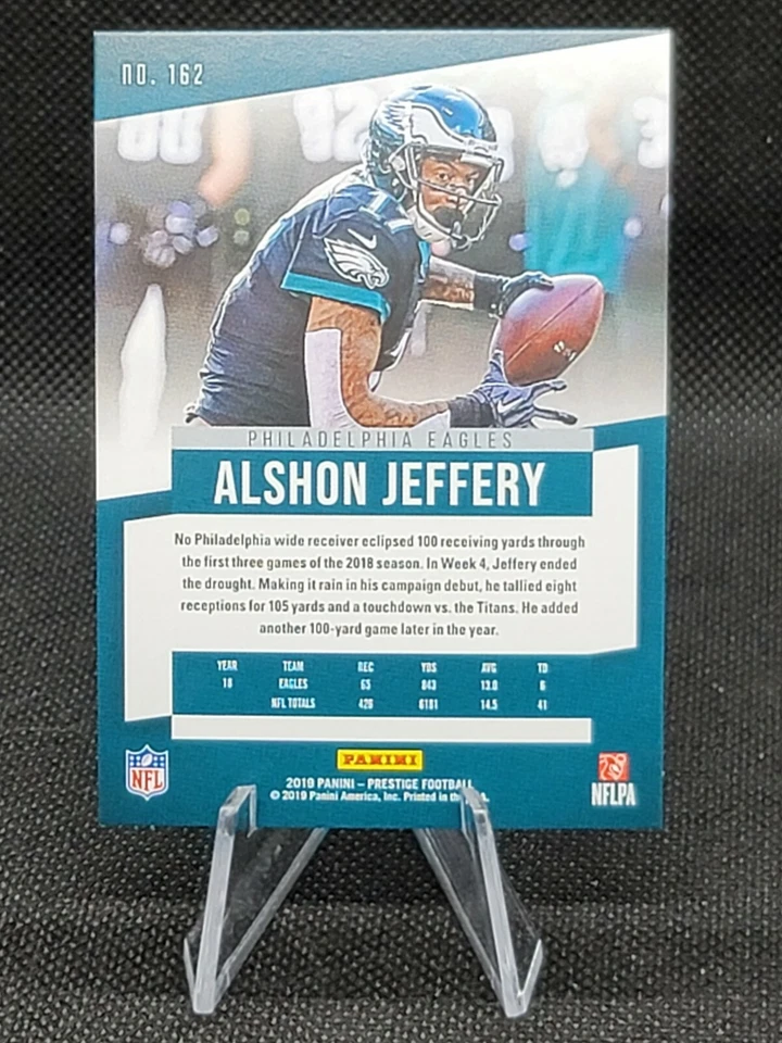 2019 Panini Prestige Alshon Jeffery Bronze Parallel #/25 09/25 - Image 2 of 2