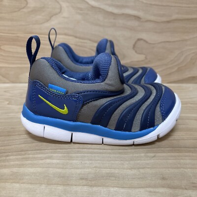 Nike Baby Toddler Dynamo Free TD Size 5c Blue Sneaker Shoes