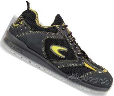 MENS LEATHER WORK SAFETY LOW SHOES TRAINERS ALLUMINIUM TOE CAP COFRA CARNERA S1