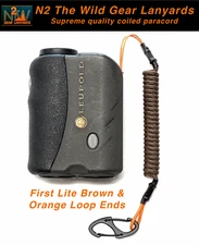 N2 The Wild Gear Lanyards First Lite Brown & Orange Rangefinder Lanyard Tether