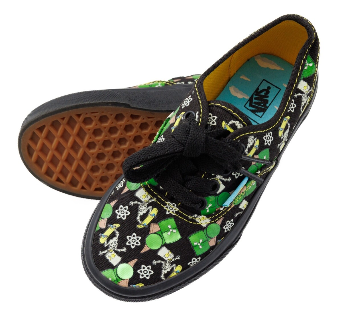 Vans x SIMPSONS Shoes Authentic Glow In The Dark Bart Skateboard