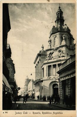 CPA AK ARGENTINA ROSARIO Jockey Club Republica Argentina (787372)