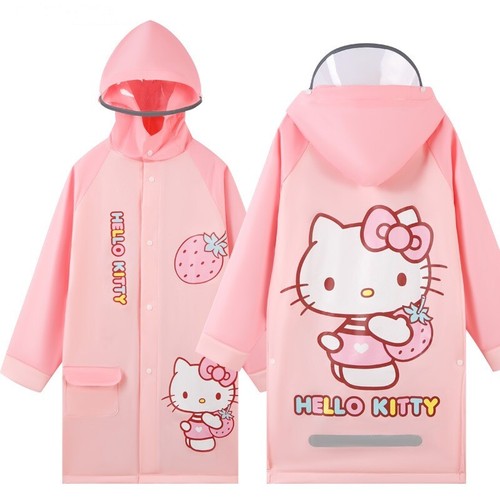 KT Kitty Kuromi Anime Regenmantel Schutz süß wasserdicht Regenbekleidung Cosplay - Bild 5 von 17