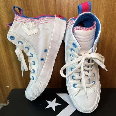 Converse All Star Hi Top Sneaker Unt1tl3d weiß/blau/pink Damen Gr. UK 5